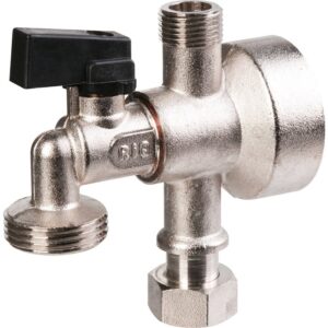 Applique avec robinet monobloc 1/4 de tour - RIQUIER - MF 3/8" - M3/4" - Riquier