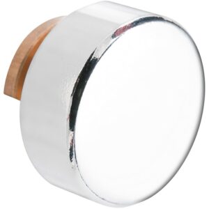 Support de glace rond chromé - Ø 20 mm - Dubois SAS