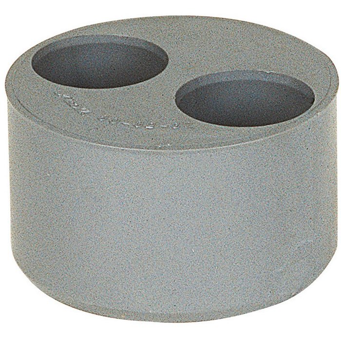 Tampon de réduction PVC gris 2 sortie - Femelle - Ø 93 - 40 - 40 mm - Girpi
