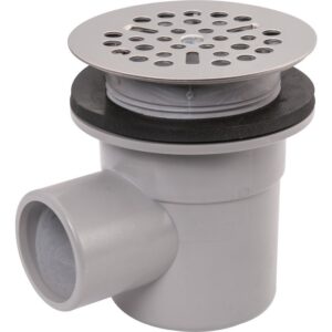 Bonde siphoïde PVC - NICOLL - Sortie horizontale - Avec grille - Ø 60 mm - Nicoll