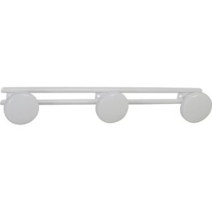 Porte-peignoir époxy blanc - 3 Têtes - Godonnier