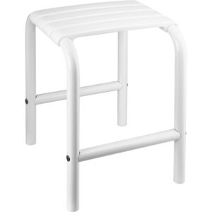 Tabouret de douche - Pellet ASC - Blanc - L. 385 x l. 335 x H. 485 mm - Pellet