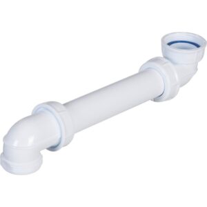 Tubulure de lavabo bi-matière – NICOLL – F 1"1/4 – Sortie Ø32 – Joints intégrés - Nicoll