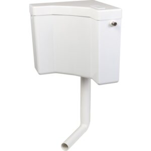 Réservoir WC d'angle - Série 400 - Regiplast - Simple débit - Semi-bas - Interrompable - Regiplast