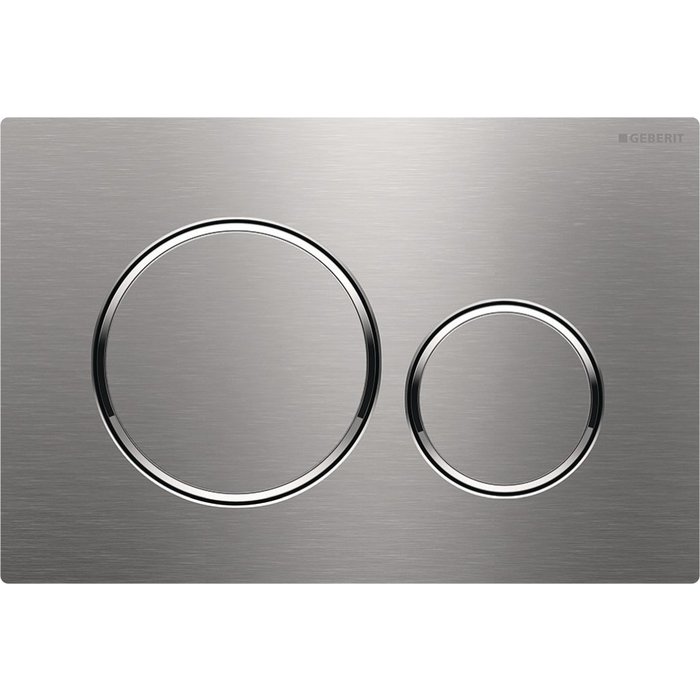 Plaque de commande - Geberit - Sigma20 - Double touche - Acier inoxydable - Geberit