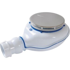 Bonde de douche - NICOLL - Siphoïde - Turboflow 2 - Capot métal chromé - Ø 90 mm - Nicoll