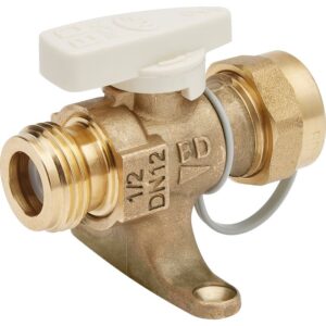 Robinet gaz naturel - BANIDES - Avec bouchon et attache - MM 1/2" - Banides et Debeaurain