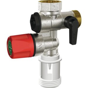 Groupe de sécurité droit - WATTS INDUSTRIES - Revêtement PTFE - 3/4" - Laiton - Watts