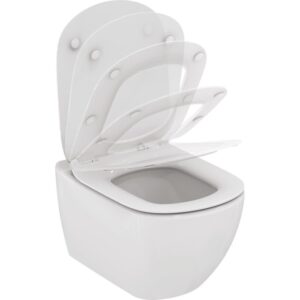 Cuvette WC - Tesi - IDEAL STANDARD - Avec abattant - Double débit réglable - Ideal Standard