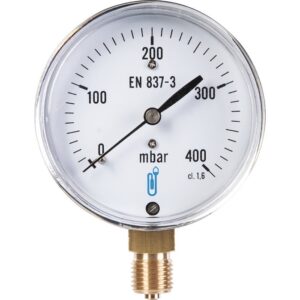 Manomètre gaz radial - DISTRILABO - 0 à 400 mbar - Distrilabo