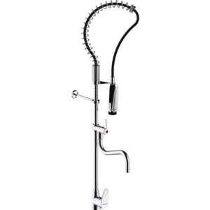 Colonne mélangeur monotrou - Presto Chef - PRESTO - Avec douchette et bec de remplissage - Débit 20 l/min - Presto