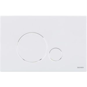Plaque de commande - Ciklo - Sider - Double débit - Blanc - SIDER