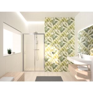 Paroi de douche à deux vantaux - NOVELLINI - Ocean - 1 Coulissant - 1 Fixe - Ext 114 -120cm - Novellini