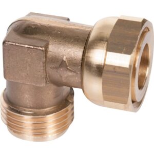 Raccord coudé 90° - À visser - Spécial gaz naturel - Mâle / Femelle - Filetage 1/2'' - Chuchu Decayeux