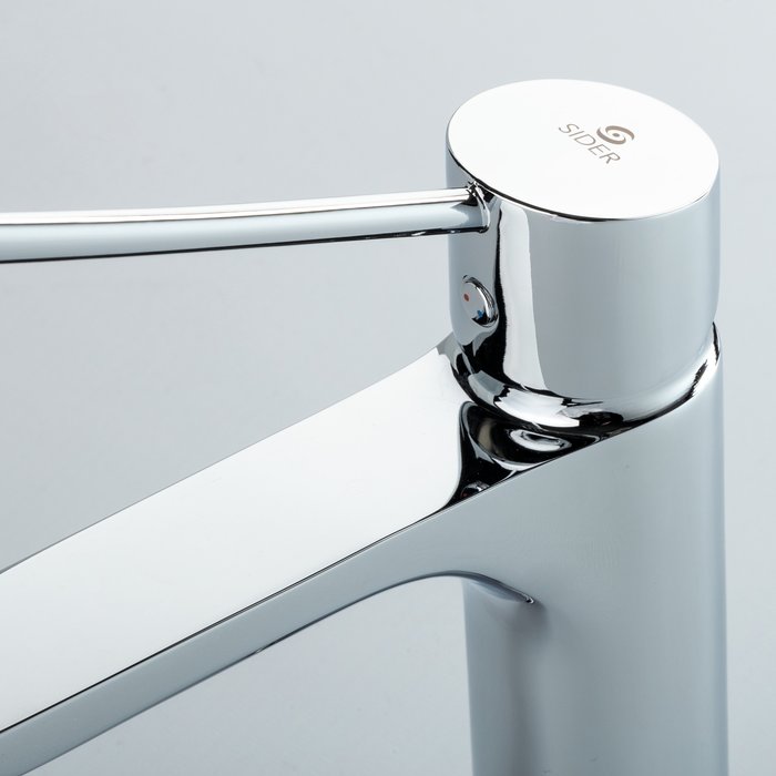 Mitigeur lavabo - SIDER - Serenity - Manette PMR coudée - 5,5l/min - Vidage Clic-clac - SIDER – Image 3