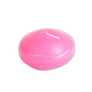 Grandes Bougies Flottantes - Rose- Vendu par 3
