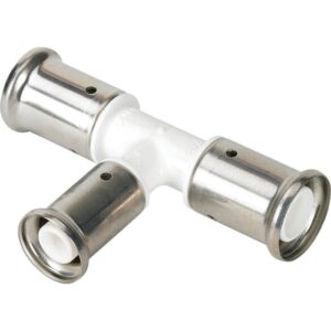 Té réduit multicouche PVDF - HENCO - A sertir - Ø20x16x20 mm - Henco