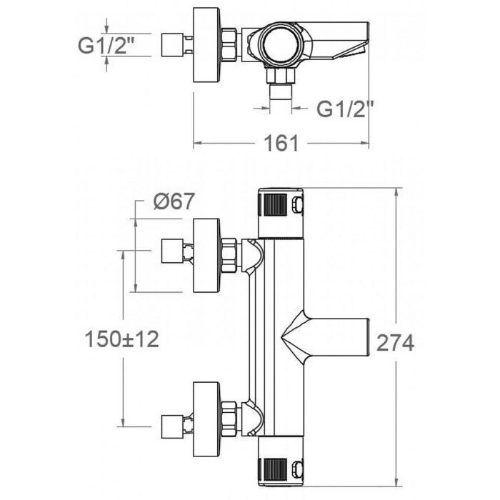 Mitigeur thermostatique - SIDER - Ibaya - Bain-douche - SIDER – Image 2