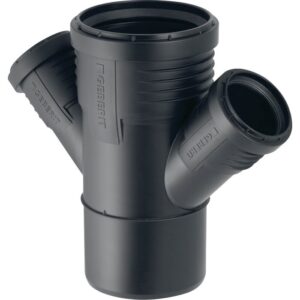 Culotte doubles parallèles à 45° - Silent-PP - GEBERIT - F Ø110-50-50 mm - Geberit