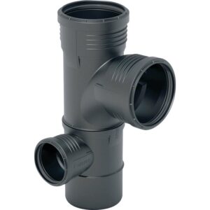 Embranchement double à 87,5° - Silent-PP - GEBERIT - Gauche - Ø110-110-50 mm - Geberit