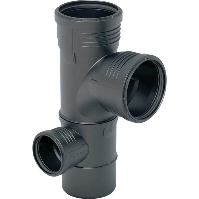 Embranchement double à 87,5° - Silent-PP - GEBERIT - Gauche - Ø110-110-50 mm - Geberit
