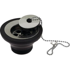 Bonde évier - NICOLL - Bouchon-chaînette - Débit 54L/min - Nicoll