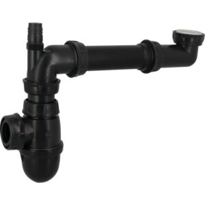 Siphons universel avec tubulure gain de place - NICOLL - Lavabo et Évier - Matières recyclées - Nicoll