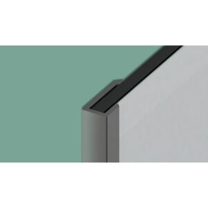 Profilés en U - KINEDO - KINEWALL - Lot 2 - Pour extrémités de panneaux - Argent Brillant - Kinedo