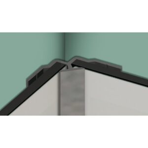 Profilé en L - KINEDO - KINEWALL - Montage en angle - Argent Brillant - Kinedo