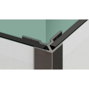 Profilé en L - KINEDO - KINEWALL - Montage en angle sortant - Argent Brillant - Kinedo