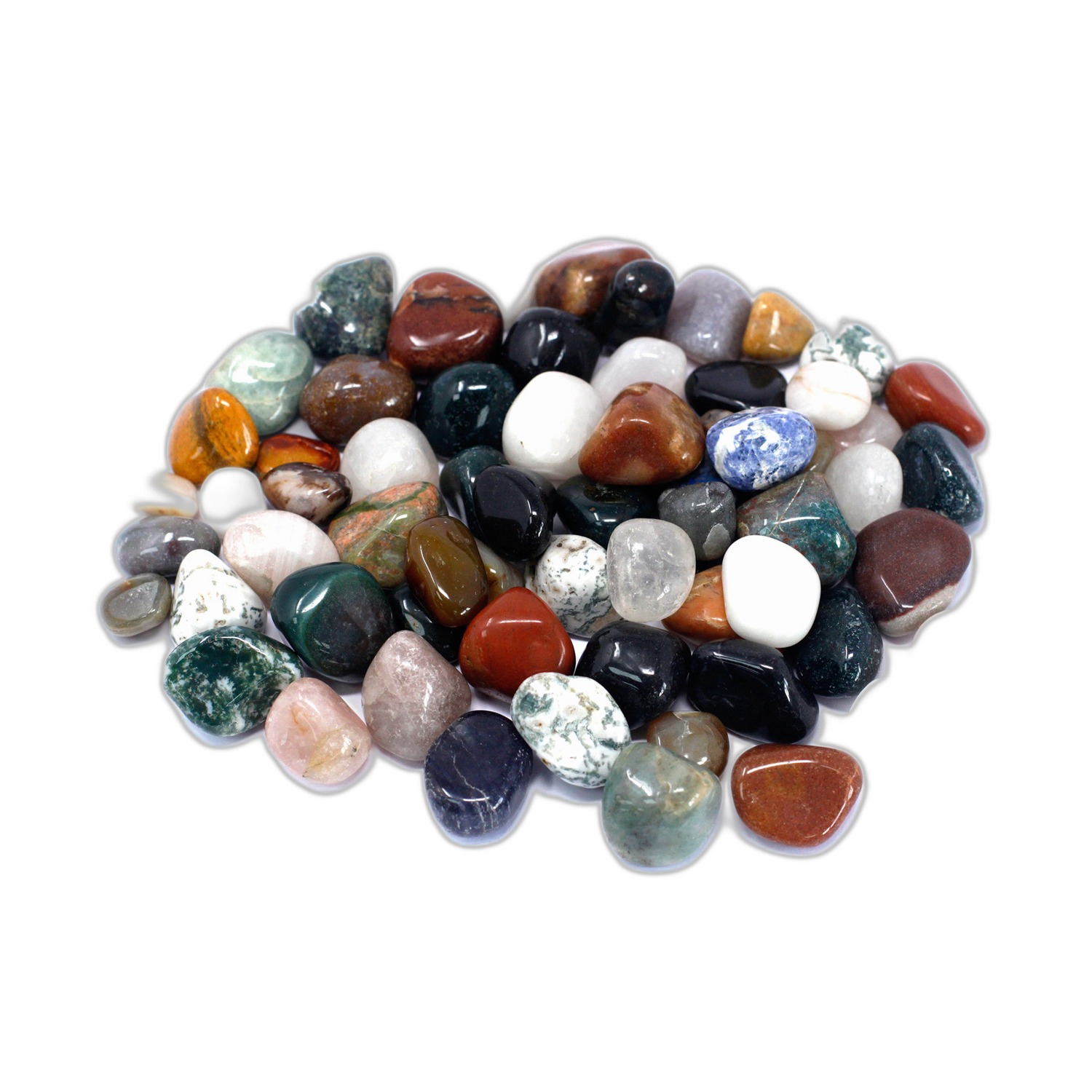 Pierres d'agate mélangées- Vendu par 1