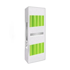Bougie Conique - Verte- Vendu par 10
