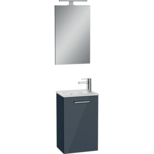 Meuble lave-main avec miroir - SIDER - Socoa - Anthracite - Une porte - SIDER