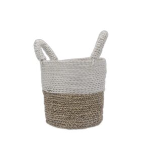 Ensemble de paniers en jonc de mer - Blanc naturel- Vendu par 1