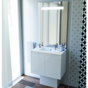 Miroir LED - Elégance GH - CREAZUR - Avec interrupteur - L.70 x h. 105 cm - Creazur