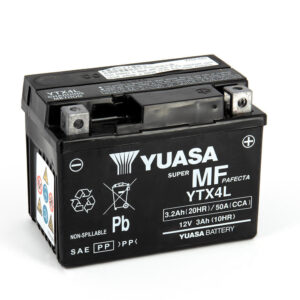 Batterie YUASA YTX4l SLA - AGM - Sans Entretien - Prête à l'emploi.