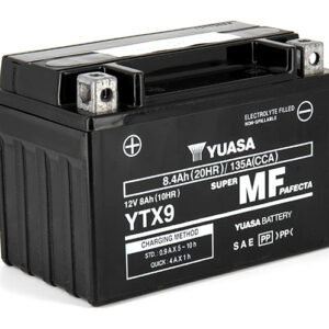 Batterie YUASA YTX9 SLA AGM - Sans Entretien - Prête à l'emploi.