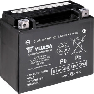 Batterie YUASA Ytx20hl SLA AGM - Sans Entretien - Prête à l'emploi.