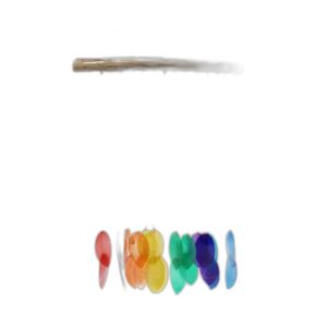 Carillon arc-en-ciel à grandes feuilles- Vendu par 1