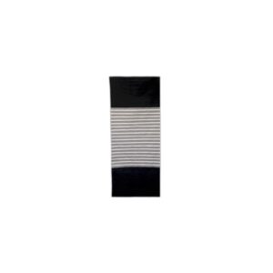 Tapis Indien en Coton - 70x170cm - Noir / Gris- Vendu par 1