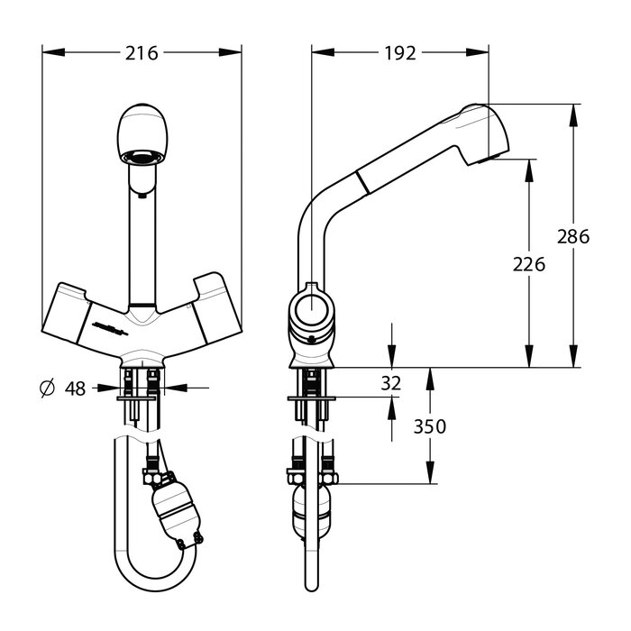 Mitigeur thermostatique - SANIFIRST - Bec orientable - Sanifirst – Image 2