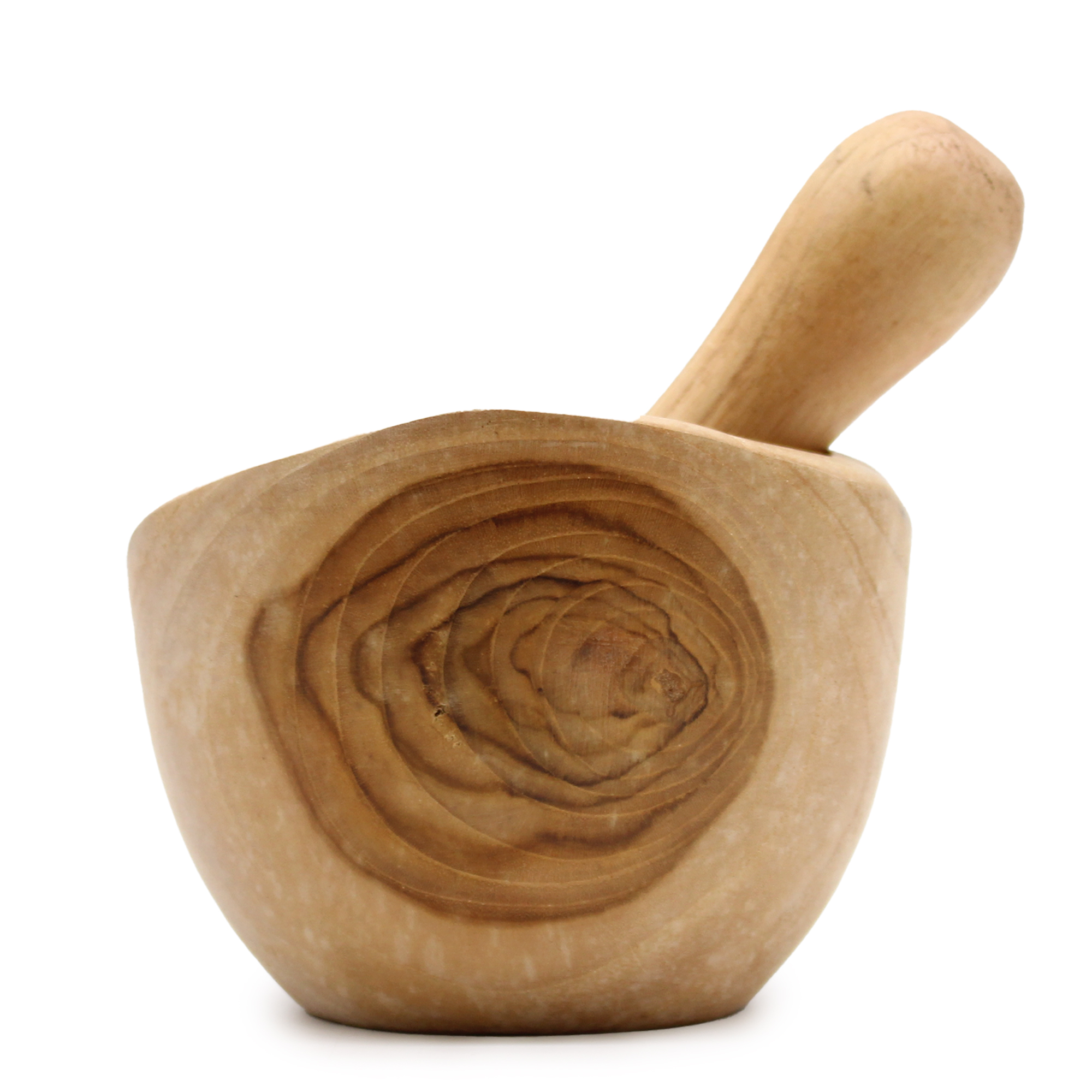Ergo Teak Pestal & Morter Med- Vendu par 1 – Image 2