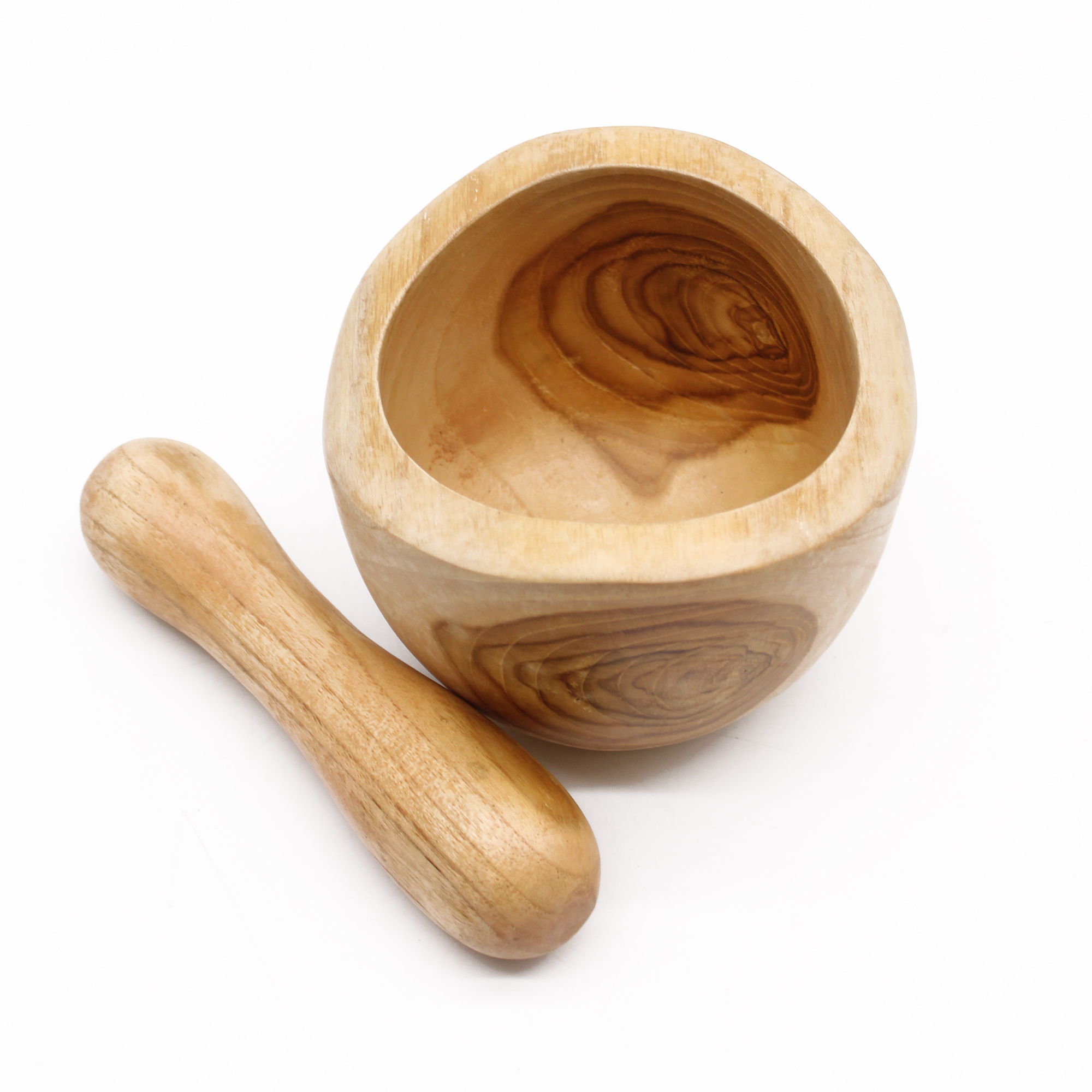 Ergo Teak Pestal & Morter Med- Vendu par 1 – Image 3