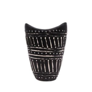 Vase en Forme de Tourbillons - Chocolat- Vendu par 1