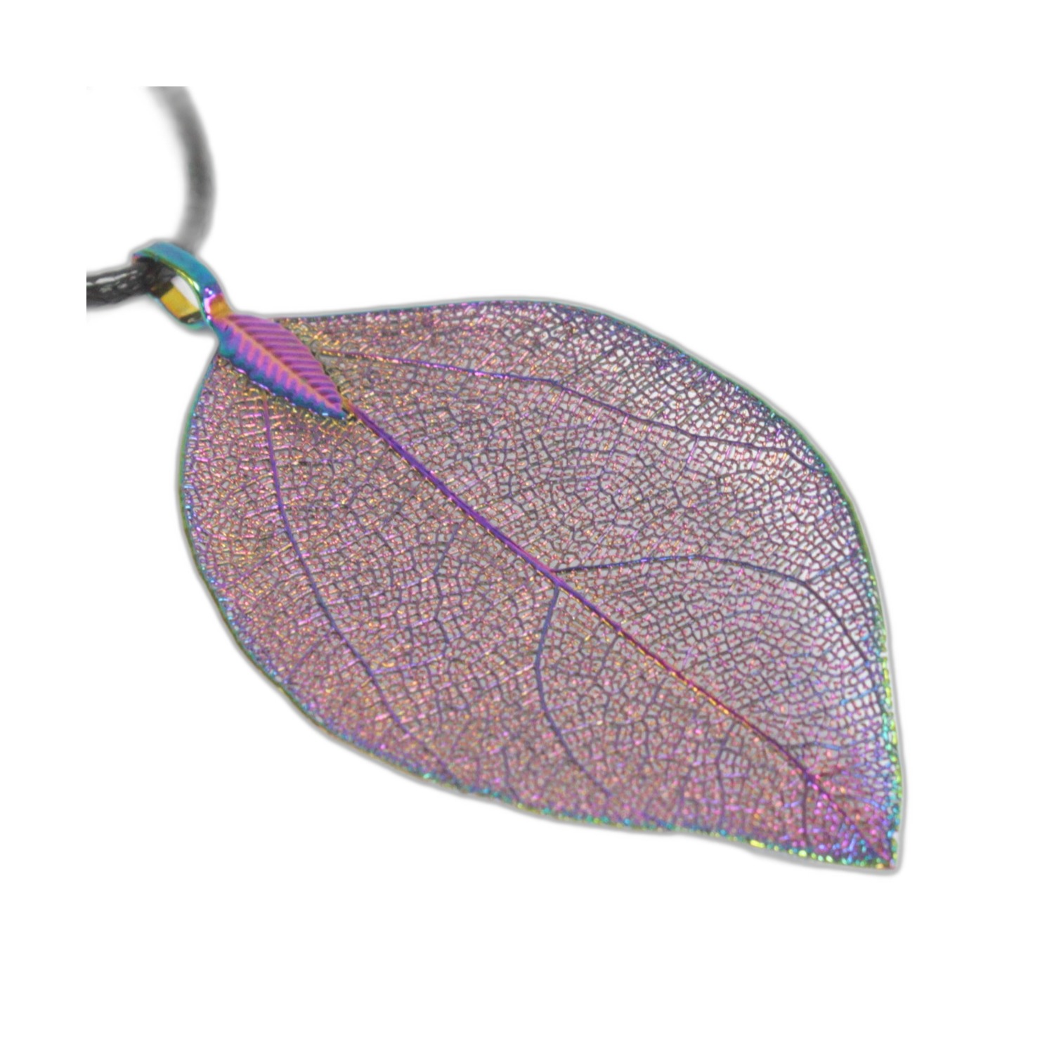 Collier - Feuille de Bravoure - Lavande- Vendu par 1