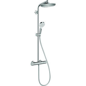 Ensemble de douche - Crometta S - HANSGROHE - Avec mitigeur thermostatique - Tube vertical recoupable - Hansgrohe