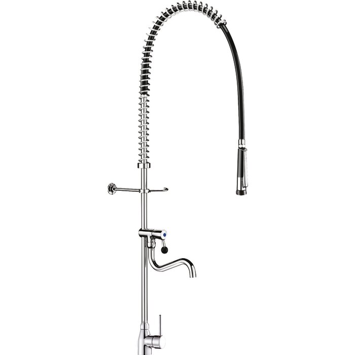 Combiné de prélavage monotrou avec mitigeur - DELABIE - 16 l/min en 1/4 de tour - Delabie