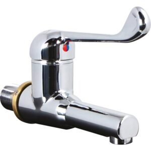 Mitigeur lavabo hospitalier - SANIFIRST - Commande coude - Bec fixe - Sanifirst