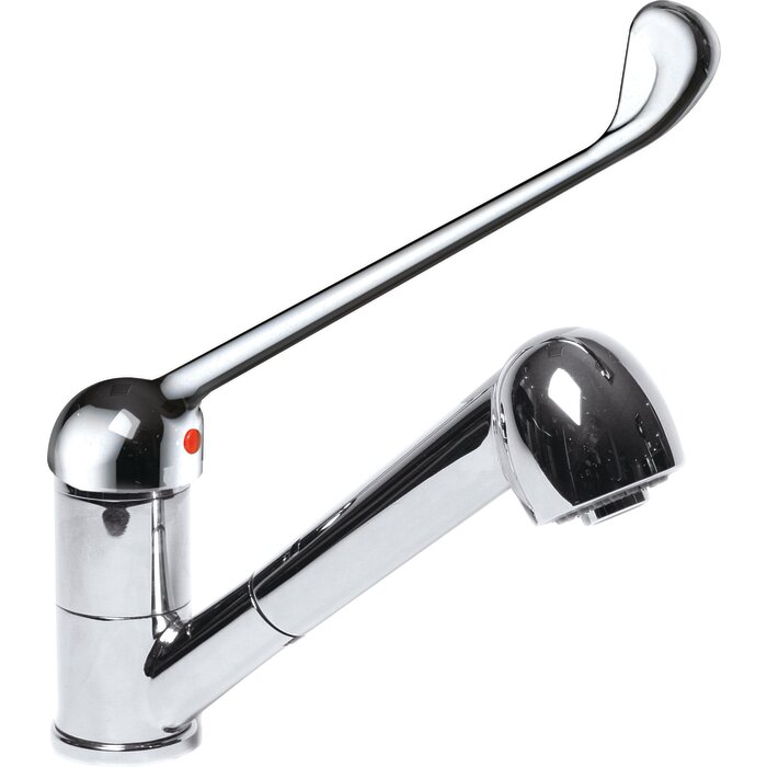 Mitigeur d'évier hospitalier - SANIFIRST - Bec orientable - Douchette extractible - Sanifirst