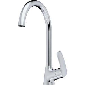 Mitigeur évier bec col de cygne - SIDER - Prima - 12 l/min - L.340 mm - SIDER